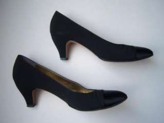   SALVATORE FERRAGAMO Black HEELS PUMPS Womens Shoes Size 9AA FREE SHIP