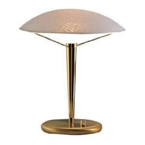  Brass and Textured White Glass 12 1/4 High Desk Lamp 