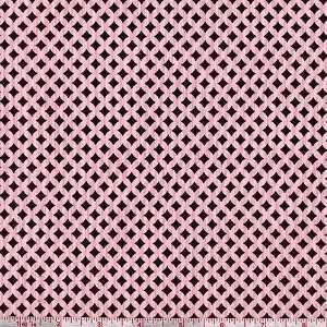  45 Wide Duet Diamond Pink/Brown Fabric By The Yard Arts 