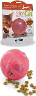 MultiVet SlimCat Cat Toy Ball & Food Dispenser   Pink  