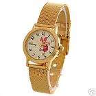 DISNEY Piglet Watch with Gold Mesh Band