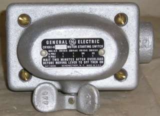 GE Motor Starting Switch 115/230V AC/DC CR1061 H 2A2  