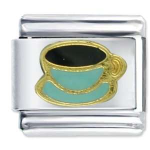  Coffee Cup Aqua Food Italian Charm Pugster Jewelry