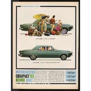  1963 Dodge Dart 4 Door Print Ad (7963)