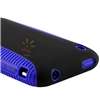 HYBRID Blue TPU Gel CASE Black Hard COVER+Privacy Protector For iPhone 