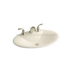 Kohler K 2831 8 47 Almond Maratea Maratea 23 Self Rimming Cast Iron 