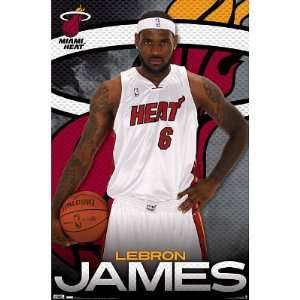    Miami Heat Lebron James Sports Poster Print