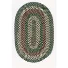   Farm Winter Greens Braided Indoor/Outdoor Rug   Size Oval 2 x 3