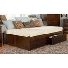 Atlantic Furniture Concord Daybed with Flat Planel Headboard/Footboard 
