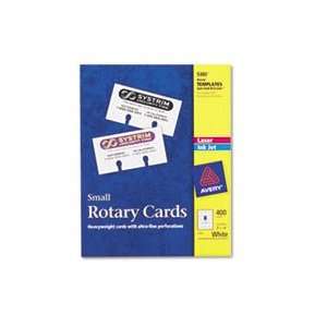   Rotary Cards, 2 1/6 x 4, 8 Cards/Sheet, 400 Cards/Box