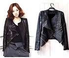 L102 Fashion Motocycle Women PU Leather Zipper Slim Punk Nana Jacket 