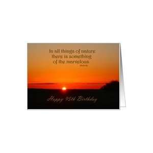  Inspirational Birthday ~ Age Specific 95th ~ Sunrise 