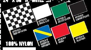 Brand New Complete set of All Purpose RACE TRACK FLAGS  