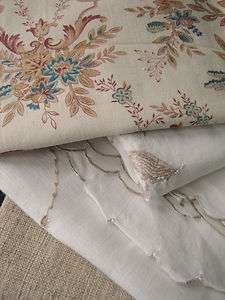  French fabrics ~ Project bundle ~tablecloth ~ homespun ~ floral  