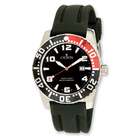 Jewelry Adviser Watches Croton Mens Stainless Steel Black/Red Dial 