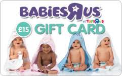 Babies R Us   £15 value gift card available