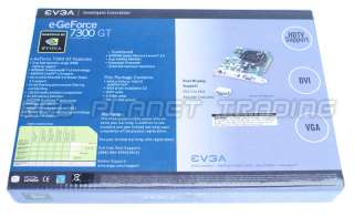 NEW EVGA e GeForce / NVIDIA 7300 GT 512mb DDR2 PCI E Video Graphics 