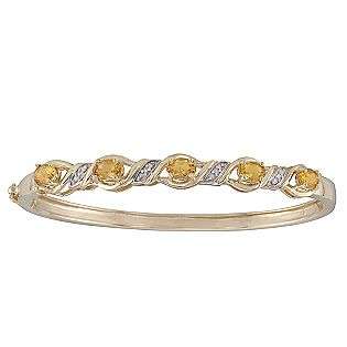   Bangle in 14k Gold Over Sterling Silver  Jewelry Gemstones Bracelets