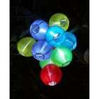   Powered Colorful Fairy Chain Lights. 10 Mini Lanterns of 5 Long