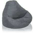 American Furniture Alliance Adult Soft Suede Bean Bag Charcoal