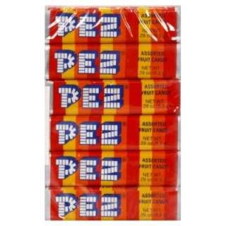 PEZ Assorted Fruit Candy, 6   0.29 oz (8.5 g) rolls [1.74 oz (49.3 g 