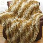 Canaan Faux fur mink throw blanket with soft liner