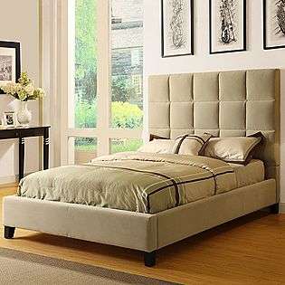 Full Bed Tufted Taupe  Oxford Creek For the Home Bedroom Beds 
