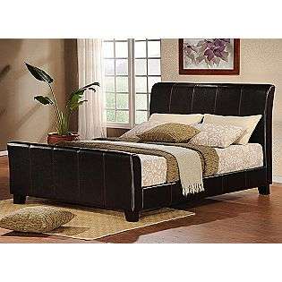   Sleigh Bed in Faux Leather  Oxford Creek For the Home Bedroom Beds