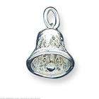 FindingKing Sterling Silver Filigree Wedding Bell Charm