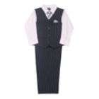 Dockers Boy’s Pinstriped Vest and Pants Set Navy