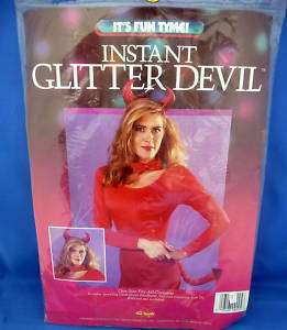 Instant Womens Adult Glitter Devil Halloween Costume  