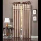 Jaclyn Smith Today Embellished Window Panel Chocolate and Taupe)
