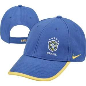 Brazil Soccer Royal Nike Shield Adjustable Hat  Sports 