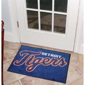  MLB Detroit Tigers Chromo Jet Printed Rectangular Area Rug 