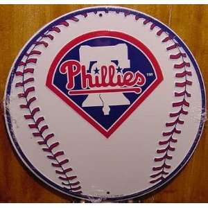  Philadelphia Phillies Baseball 12 inch Round Metal Sign 