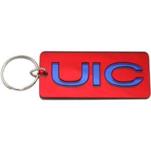  Illinois Chicago Flames Red Royal Blue Mini Keychain 