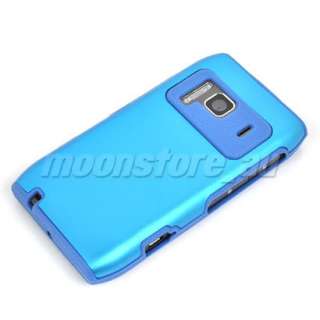 NEW HARD ALUMINUM METAL CASE COVER FOR NOKIA N8 BLUE  