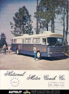 1970 GMC Madsen National Bus Motorhome RV Brochure  