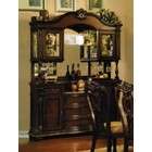 Acme China Cabinet Buffet Hutch with Mirrored Back in Cherry Finish