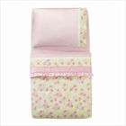 Bacati Flower Basket Toddler Bedding Set in Pink / Green