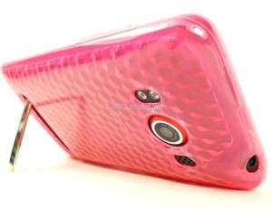 FOR HTC EVO 4G SPRINT PINK TPU SOFT COVER SKIN CASE  