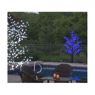 Pre Lit LED Outdoor Christmas Tree Decoration   Cool White Flower 