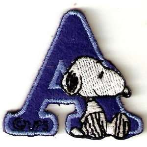  Snoopy ABCs Alphabet Letter A Iron On / Sew On Patch 