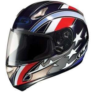  HJC AC 12 Carbon Elbowz Helmet   X Large/Red/White/Blue 