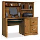 Home Styles Computer Desk with Hutch in Cottage Oak Finish