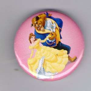 Button Pin Badge Disney Beauty And The Beast Dancing  