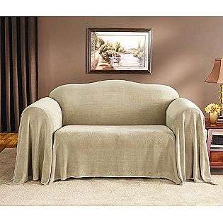 PLUSH WHEAT SOFA THROW  Sure Fit For the Home Pillows, Throws 