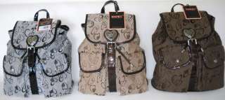 Womens Backpack Purse DIOPHY HEART PATTERN Backpack Purse Handbag 