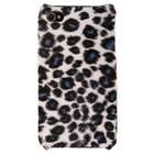 Luxmo Gray Leopard Faux Fur Protector Case for iPhone 4 and iPhone 4S