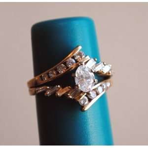  14k Yellow Gold Diamond Wedding Ring 